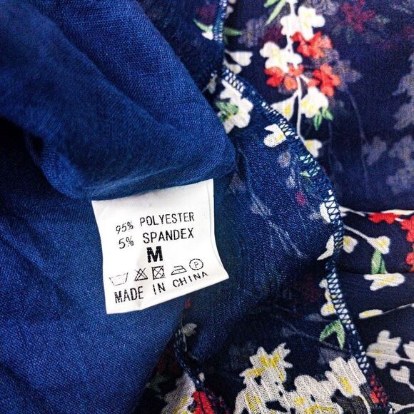 NWOT Ditsy Floral Backless Minidress Sz M - Picture 6 of 10